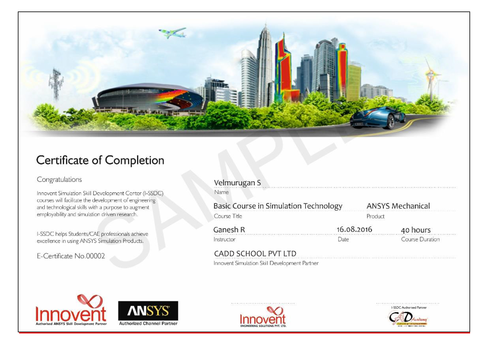 Ansys Certificate